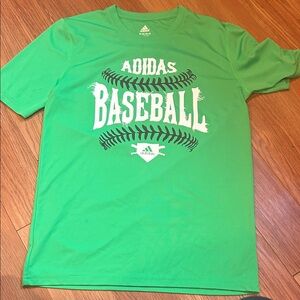Adidas Vibrant Green Baseball Tee